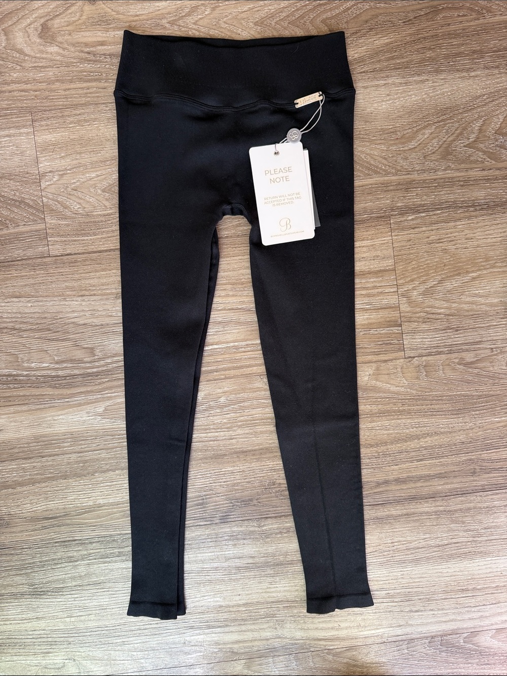 NWT Bombshell Black High Waist Leggings Size: S - Picture 1 of 8